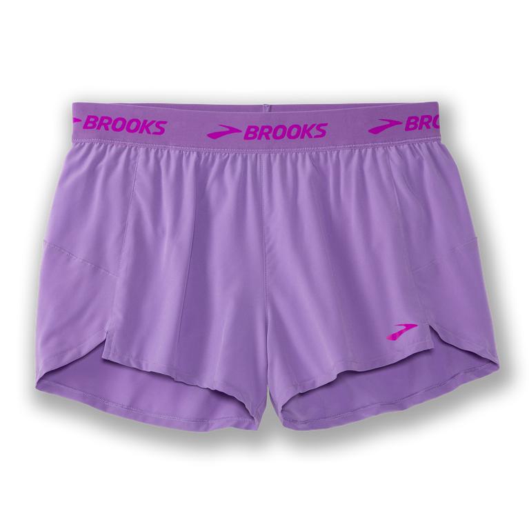 Brooks CHASER 3 Running Shorts Womens Sale - Heliotrope/MediumPurple (AGW375198)